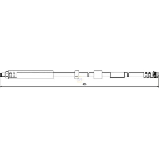 NAPA Brake Hydraulic Hose Line Front NBH1140