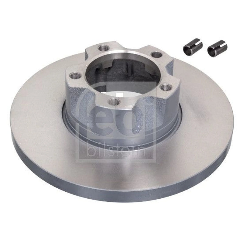 Febi 2 x Solid Front Brake Discs 11393-x2