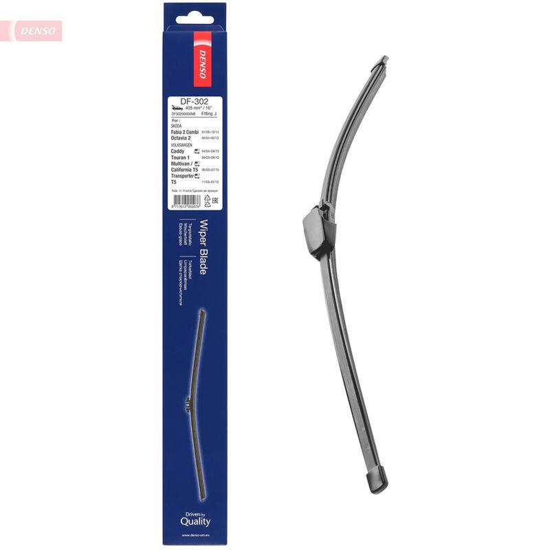 Denso Front & Rear Wiper Blade Set fits VW Touran 2003-2010 1.4 1.6 1.9 2.0