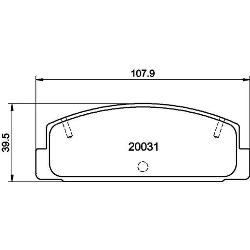Mintex Rear Brake Pad Set MDB1350