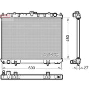 Denso Engine Radiator fits Nissan X-Trail I 2001-2013 2.2