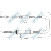 Apec Handbrake Cable Right Rear BBC3413