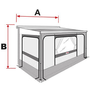 Fiamma Privacy Room Ultra Light 400 for F45s F45L F65s F65L Awnings 07350-03 Fiamma  - Dynamic Drive