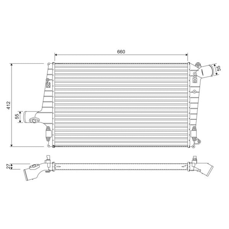 Valeo Intercooler (Charge Air Cooler) 817865