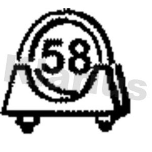 Klarius Exhaust System Clamping Piece OD ID Wide