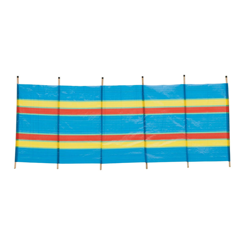 6 Pole Multicoloured Polythene Windbreak 1445 Quest - Dynamic Drive