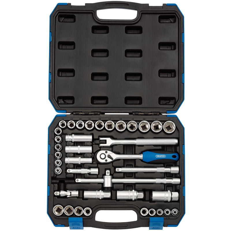 Draper Combined MM/AF Socket Set, 3/8" Sq. Dr. (39 Piece) 16361 Draper - Dynamic Drive