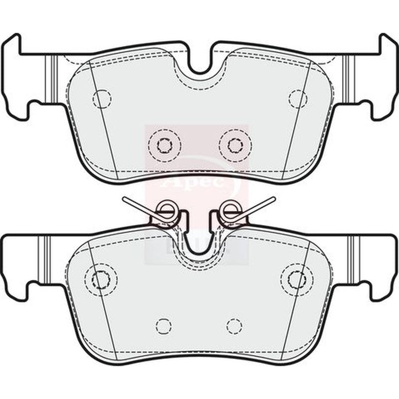 Apec Rear Brake Pad Set fits BMW 1 2019-2020