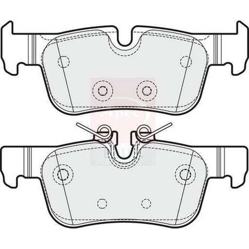 Apec Rear Brake Pad Set fits BMW 1 2019-2020