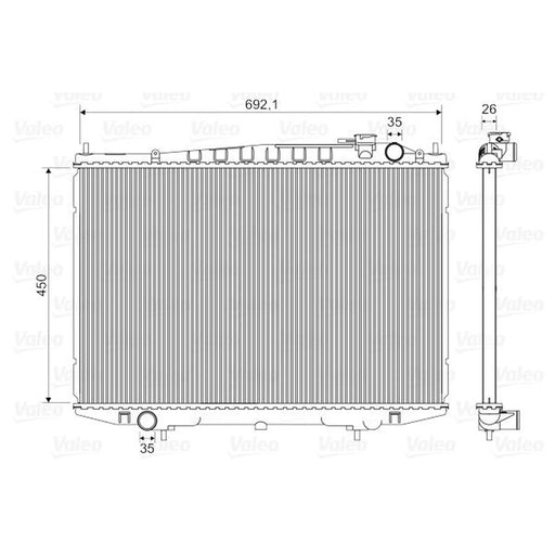 Valeo Engine Radiator 735350
