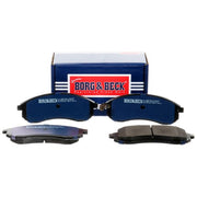 Borg & Beck Front Brake Discs & Pads fits Mitsubishi L200 1996-2007 2.5 2.8 3.0