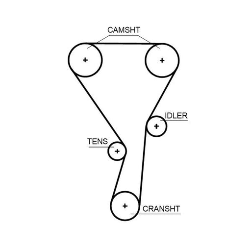 Gates Timing Belt Cambelt 148 Teeth
