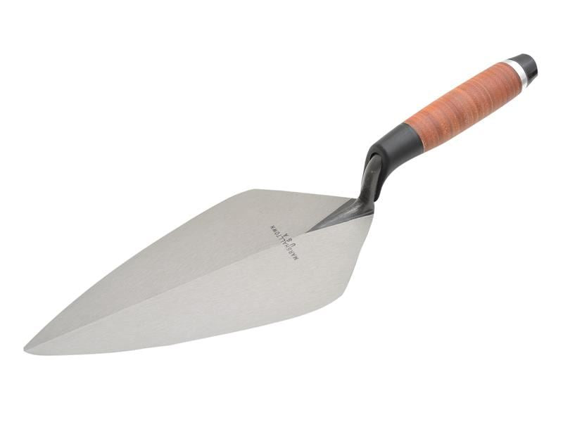 Marshalltown 34L Wide London Pattern Brick Trowel Leather Handle 12in Marshalltown - Dynamic Drive