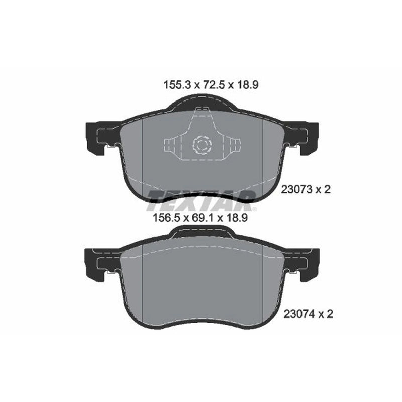 Textar Front Brake Pad Set 2307303