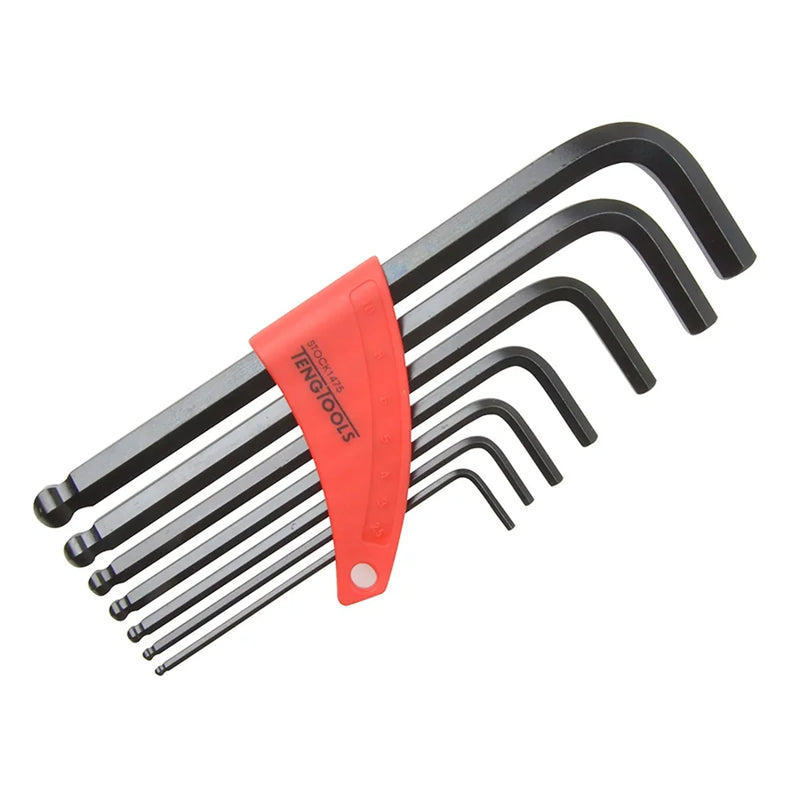 Teng Metric Ball Point Hexagon Key Set, 7 Piece - 1475