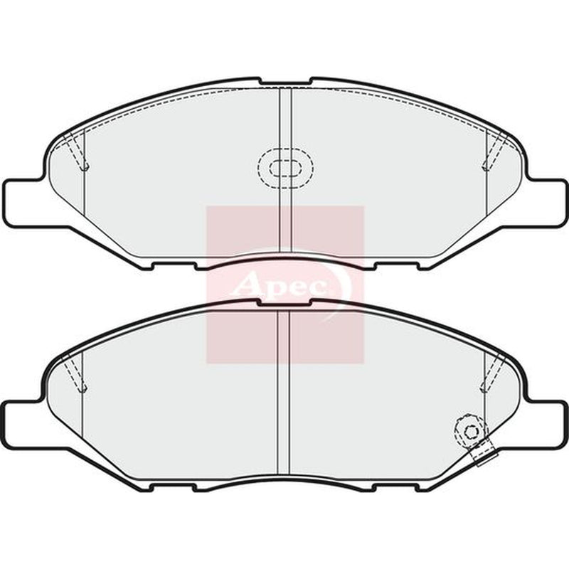 Apec Front Brake Pad Set fits Nissan Cube 2003-2008 1.4 1.5
