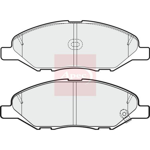 Apec Front Brake Pad Set fits Nissan Cube 2003-2008 1.4 1.5