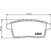 DON Rear Brake Pad Set fits Mazda CX-7 2007-2013 2.2 2.3 2.5