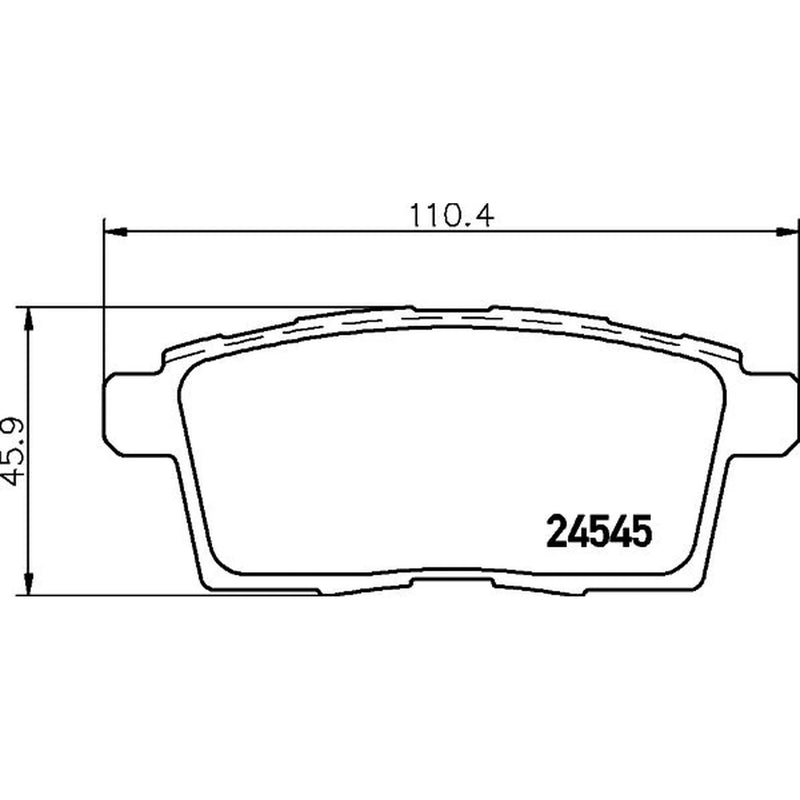 Mintex Rear Brake Pad Set fits Mazda CX-7 2007-2013 2.2 2.3 2.5