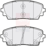 Apec Front & Rear Pads fits Kia Picanto II 2013-2017 1.0