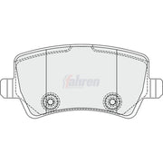 Fahren Rear Brake Pad Set FBP3353