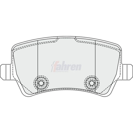 Fahren Rear Brake Pad Set FBP3353