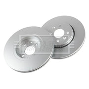 Borg & Beck Front Brake Vented Discs & Pads fits Renault Twingo II 2008-2014 1.6