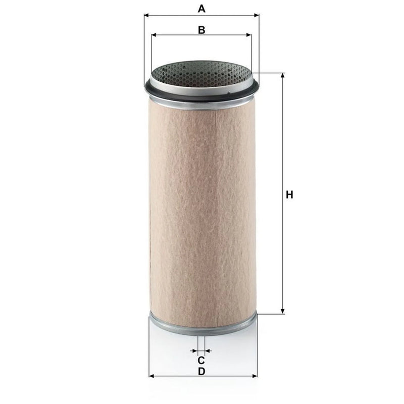 MANN-FILTER Secondary Engine Air Filter fits Man Ül 1989-1993