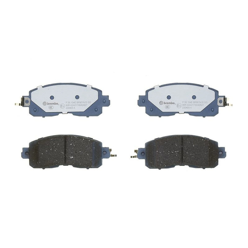Brembo 4 x Front Brake Pad Set fits Nissan Leaf 2010-2017