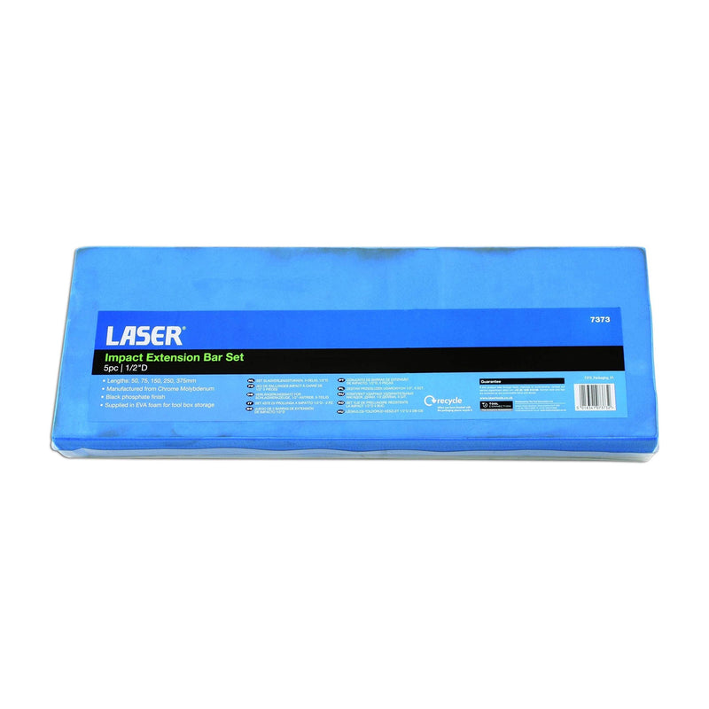 Laser Impact Extension Bar Set 1/2"D 5pc 7373 Laser - Dynamic Drive