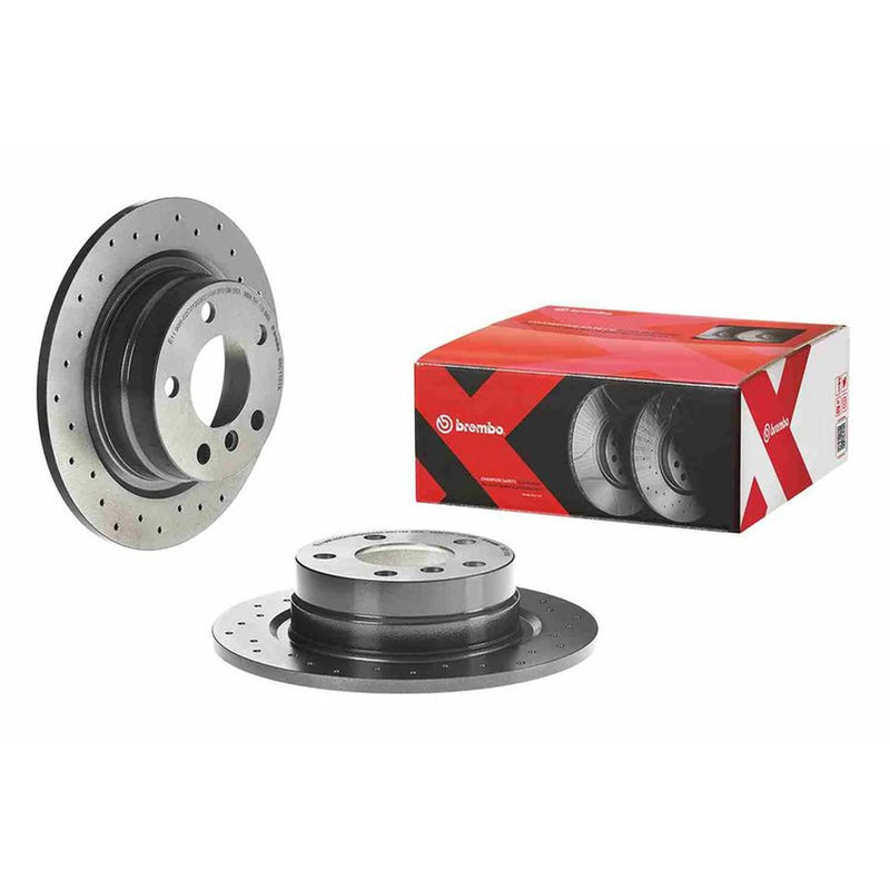 Brembo 2 x Perforated Rear Brake Discs 08.C115.1X-x2
