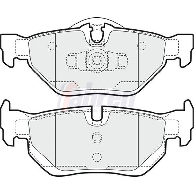 Fahren Front Vented & Rear Vented Brake Discs & Pads fits BMW 1 2006-2011