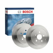 Bosch 2 x Solid Rear Brake Discs 0986479658-x2