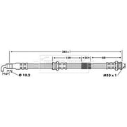 Borg & Beck Brake Hydraulic Hose Line Front Right BBH6729