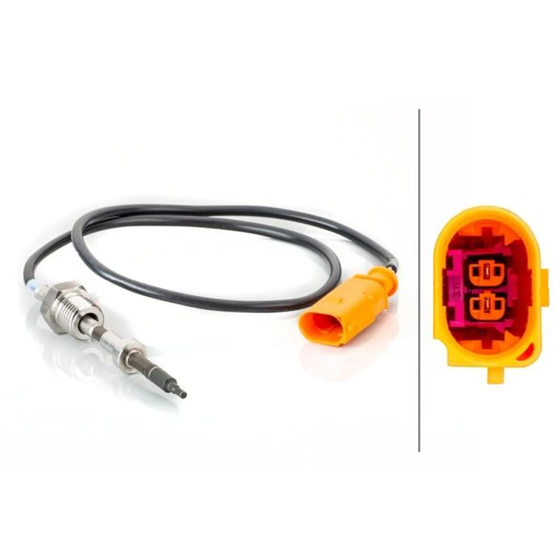Hella Exhaust Gas Temperature Sensor after soot particulate filt fits VW Touareg