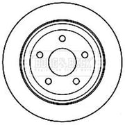 Borg & Beck Front & Rear Brake Discs & Pads fits Jeep Wrangler III 2007-2011
