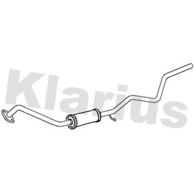 Klarius Box With Centre Pipe Centre fits Ford Fiesta V 2004-2009 1.6