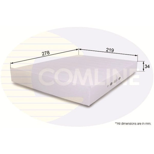 Comline Cabin Air Filter (Pollen Filter) fits Audi Q7 2006-2015 3.0 3.6 4.2 6.0