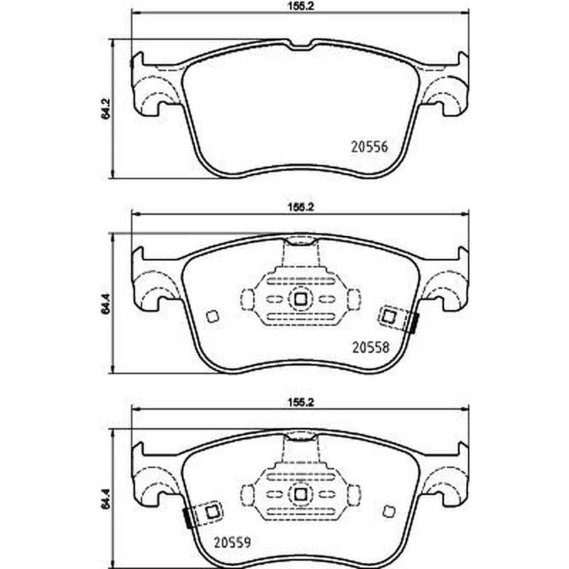 Mintex Front Brake Pad Set fits Ford Focus IV 2018-2025 1.0 1.5 2.0 2.3