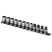 Sealey Premier Black Premier Black Lock-OnSocket Set 3/8"Sq Drive 12pc AK2741B Sealey Premier Black - Dynamic Drive