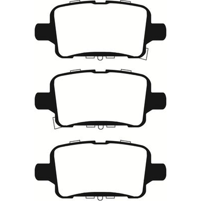 Abtex Rear Brake Pad Set fits Opel Astra K 2015-2021 1.0 1.4 1.5 1.6