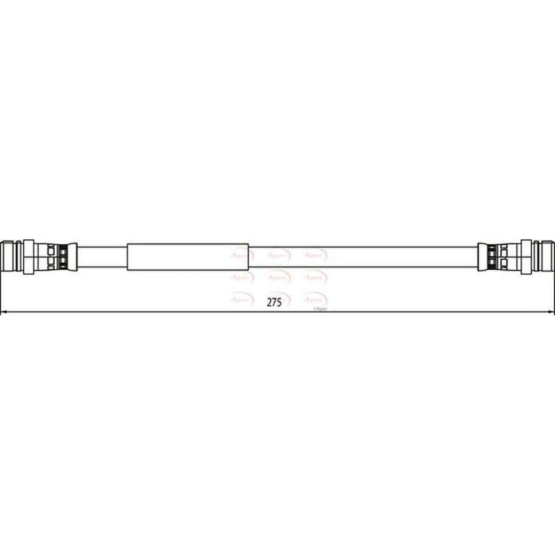 Apec Brake Hydraulic Hose Line Rear HOS3900