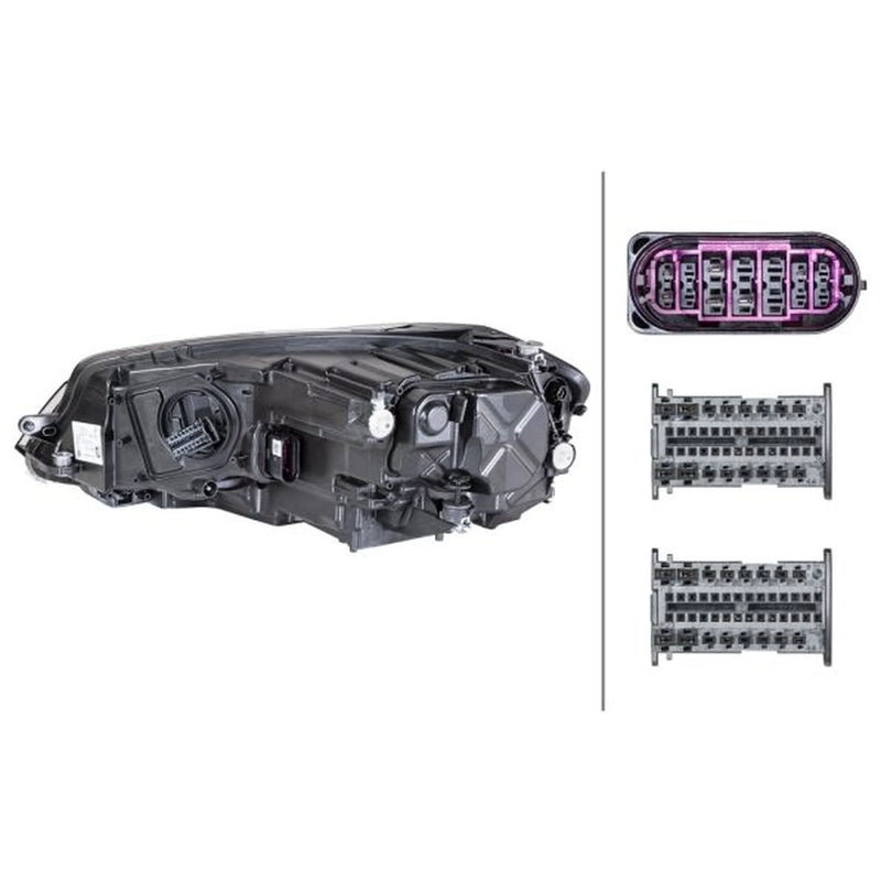 Hella Headlight Headlamp LED Right fits VW Golf VII 2013-2020 2.0