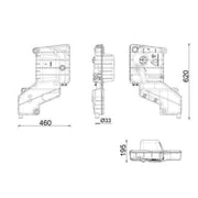 Mahle Coolant Expansion Tank fits Iveco Eurocargo I-Iii 1991-2015