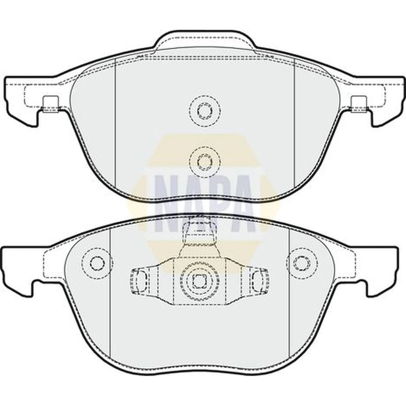 NAPA Front Brake Vented Discs & Pads fits Volvo C30 2006-2012 1.6 1.8 2.0 2.4