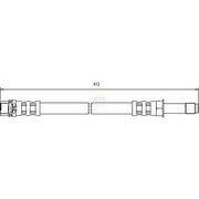 NAPA Brake Hydraulic Hose Line Front NBH1036
