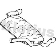 Klarius Box With Tail Pipe Rear fits Ford Focus II 2005-2012 2.5