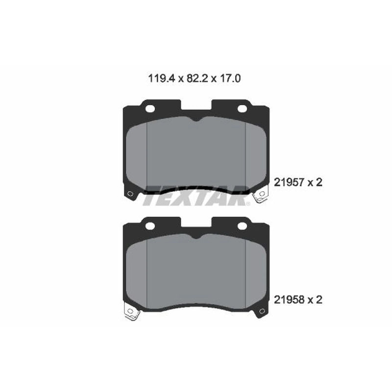 Textar Front Brake Pad Set 2195701