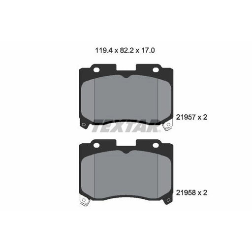 Textar Front Brake Pad Set 2195701