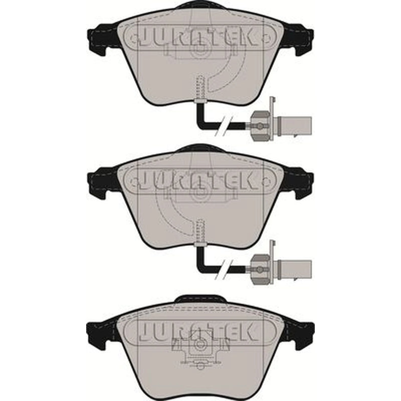 Juratek Front Brake Pad Set fits Audi A4 B6 2003-2005